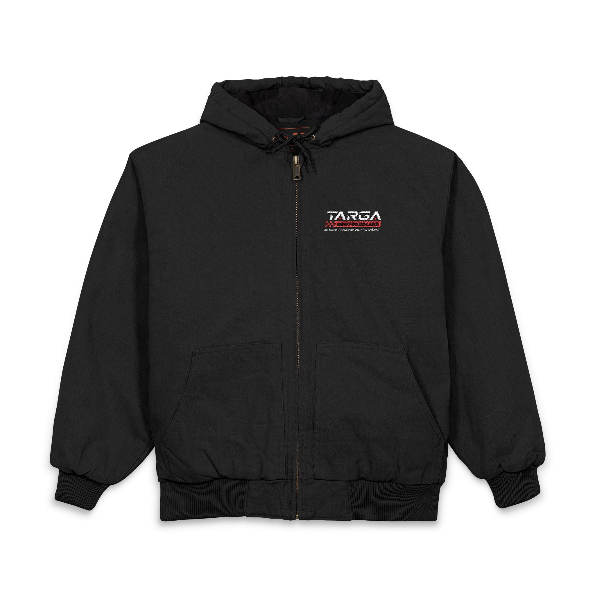 CornerStone® Men's Duck Cloth Hooded Work Jacket (Embroidery)